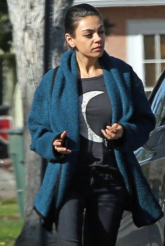 MILA KUNIS Out in Los Angeles 03/06/2018