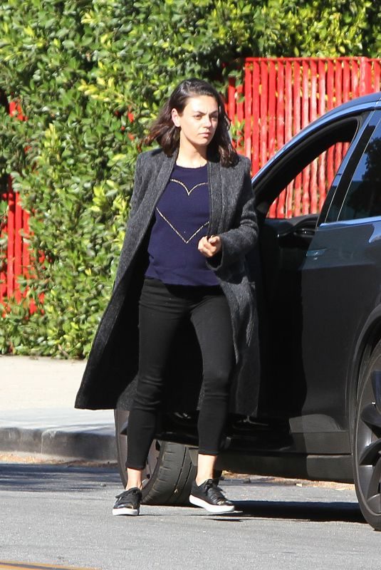 MILA KUNIS Out in Los Angeles 03/30/2018