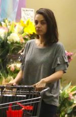 MILA KUNIS Shopping at Whole Foods in Beverly Hills 03/30/2018