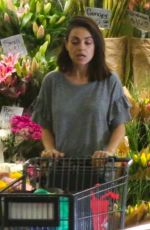 MILA KUNIS Shopping at Whole Foods in Beverly Hills 03/30/2018