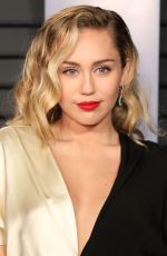 MILEY CYRUS at 2018 Vanity Fair Oscar Party in Beverly Hills 03/04/2018