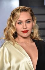 MILEY CYRUS at 2018 Vanity Fair Oscar Party in Beverly Hills 03/04/2018