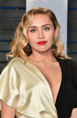 MILEY CYRUS at 2018 Vanity Fair Oscar Party in Beverly Hills 03/04/2018