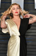 MILEY CYRUS at 2018 Vanity Fair Oscar Party in Beverly Hills 03/04/2018