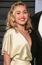 MILEY CYRUS at 2018 Vanity Fair Oscar Party in Beverly Hills 03/04/2018
