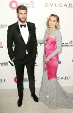 MILEY CYRUS at Eton John Aids Foundation Academy Awards Viewing Party in Los Angeles 03/04/2018