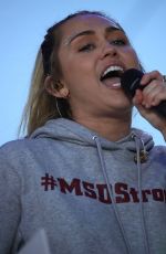 MILEY CYRUS at March for Our Lives in Washington, D.C. 03/24/2018