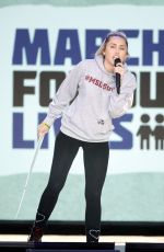 MILEY CYRUS at March for Our Lives in Washington, D.C. 03/24/2018