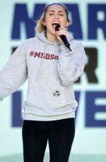 MILEY CYRUS at March for Our Lives in Washington, D.C. 03/24/2018