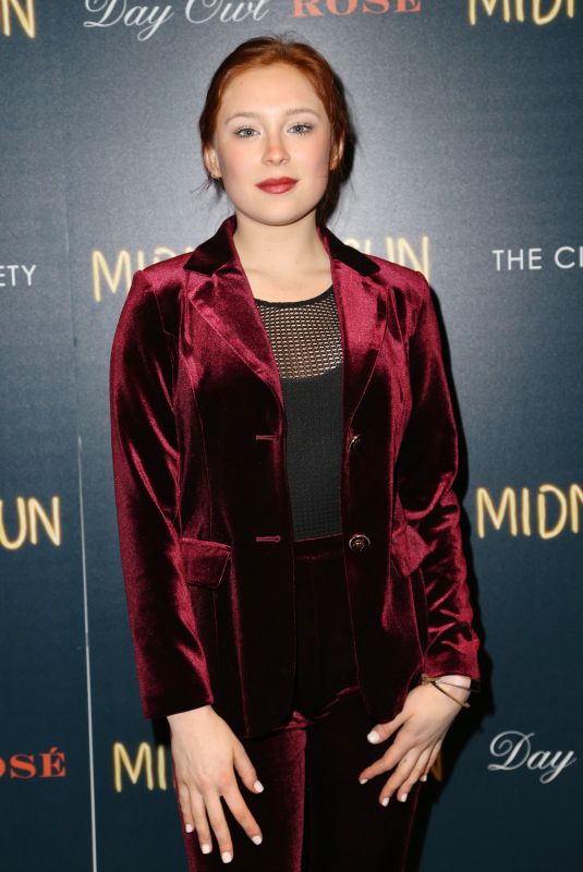 MINA SUNDWALL at Cinema Society & Day Owl Rose Host a Screening of Midnight Sun in New York 03/22/2018