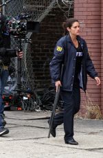 MISSY PEREGRIM on the Set of F.B.I. New York 03/20/2018