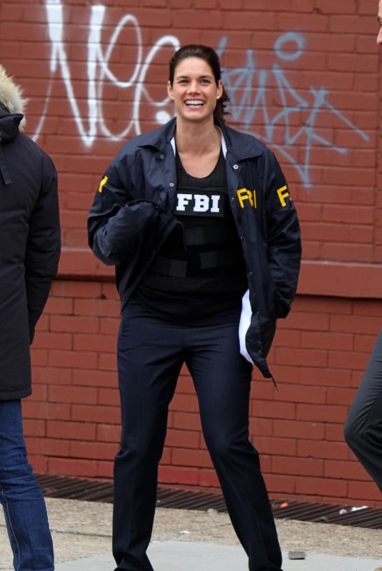 MISSY PEREGRIM on the Set of F.B.I. New York 03/20/2018