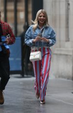 MOLLIE KING Arrives at BBC Radio in London 03/31/2018