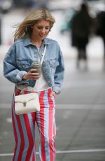 MOLLIE KING Arrives at BBC Radio in London 03/31/2018