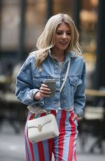 MOLLIE KING Arrives at BBC Radio in London 03/31/2018