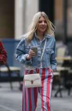 MOLLIE KING Arrives at BBC Radio in London 03/31/2018