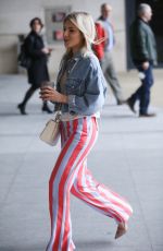 MOLLIE KING Arrives at BBC Radio in London 03/31/2018