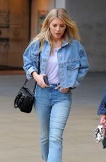 MOLLIE KING in Jeans Leaving BBC Studios in London 03/22/2018