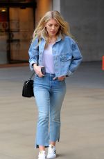 MOLLIE KING in Jeans Leaving BBC Studios in London 03/22/2018