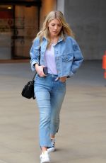 MOLLIE KING in Jeans Leaving BBC Studios in London 03/22/2018