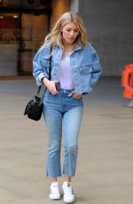 MOLLIE KING in Jeans Leaving BBC Studios in London 03/22/2018