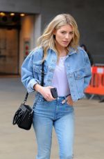 MOLLIE KING in Jeans Leaving BBC Studios in London 03/22/2018