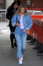 MOLLIE KING in Jeans Leaving BBC Studios in London 03/22/2018