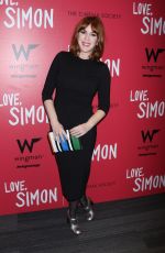 MOLLY RINGWALD at Love, Simon Premiere in New York 03/08/2018