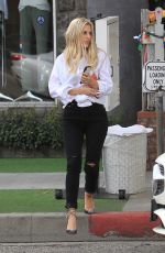 MORGAN STEWART Out for Lunch at The Ivy in West Hollywood 03/09/2018