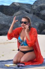 NADIA ESSEX in Bikini at a Beach in Barbados 03/16/2018