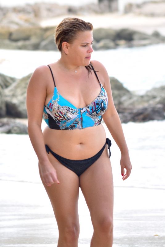 NADIA ESSEX in Bikini at a Beach in Barbados 03/16/2018