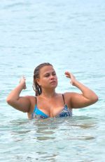 NADIA ESSEX in Bikini at a Beach in Barbados 03/16/2018