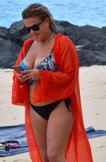 NADIA ESSEX in Bikini at a Beach in Barbados 03/16/2018
