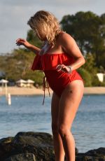 NADIA ESSEX in Swimsuit at a Beach in Barbados 03/18/2018