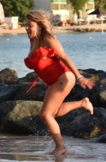 NADIA ESSEX in Swimsuit at a Beach in Barbados 03/18/2018