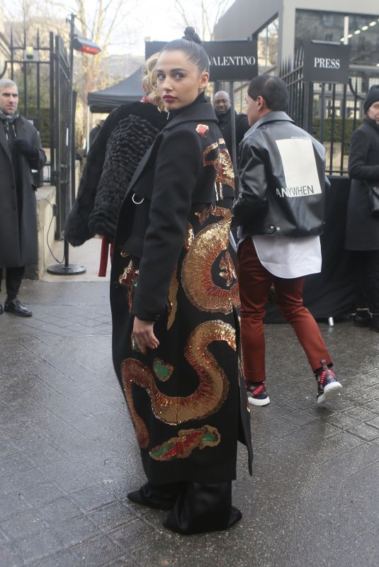 NAOMI SCOTT at Valentino Show at Paris Fashion Week 03/04/2018