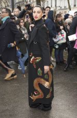NAOMI SCOTT at Valentino Show at Paris Fashion Week 03/04/2018