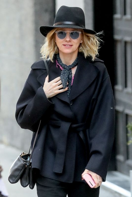 NAOMI WATTS Leaves Her Apartment in New York 03/23/2018