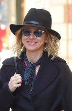 NAOMI WATTS Leaves Her Apartment in New York 03/23/2018