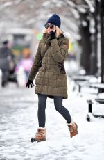 NAOMI WATTS Out on Snow Filled Streets in New York 03/22/2018