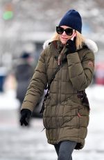 NAOMI WATTS Out on Snow Filled Streets in New York 03/22/2018