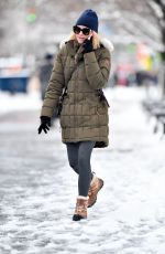 NAOMI WATTS Out on Snow Filled Streets in New York 03/22/2018
