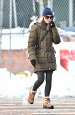 NAOMI WATTS Out on Snow Filled Streets in New York 03/22/2018