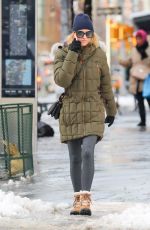 NAOMI WATTS Out on Snow Filled Streets in New York 03/22/2018