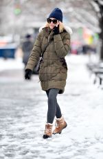 NAOMI WATTS Out on Snow Filled Streets in New York 03/22/2018