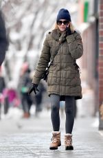 NAOMI WATTS Out on Snow Filled Streets in New York 03/22/2018