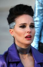 NATALIE PORTMAN and RAFFEY CASSIDY on the Set of Vox Lux at Plum Beach 03/05/2018