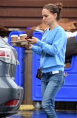 NATALIE PORTMAN in Jeans Out for Coffee in Los Feliz 03/22/2018