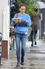 NATALIE PORTMAN in Jeans Out for Coffee in Los Feliz 03/22/2018