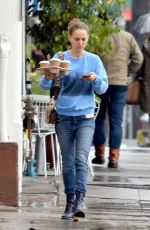NATALIE PORTMAN in Jeans Out for Coffee in Los Feliz 03/22/2018